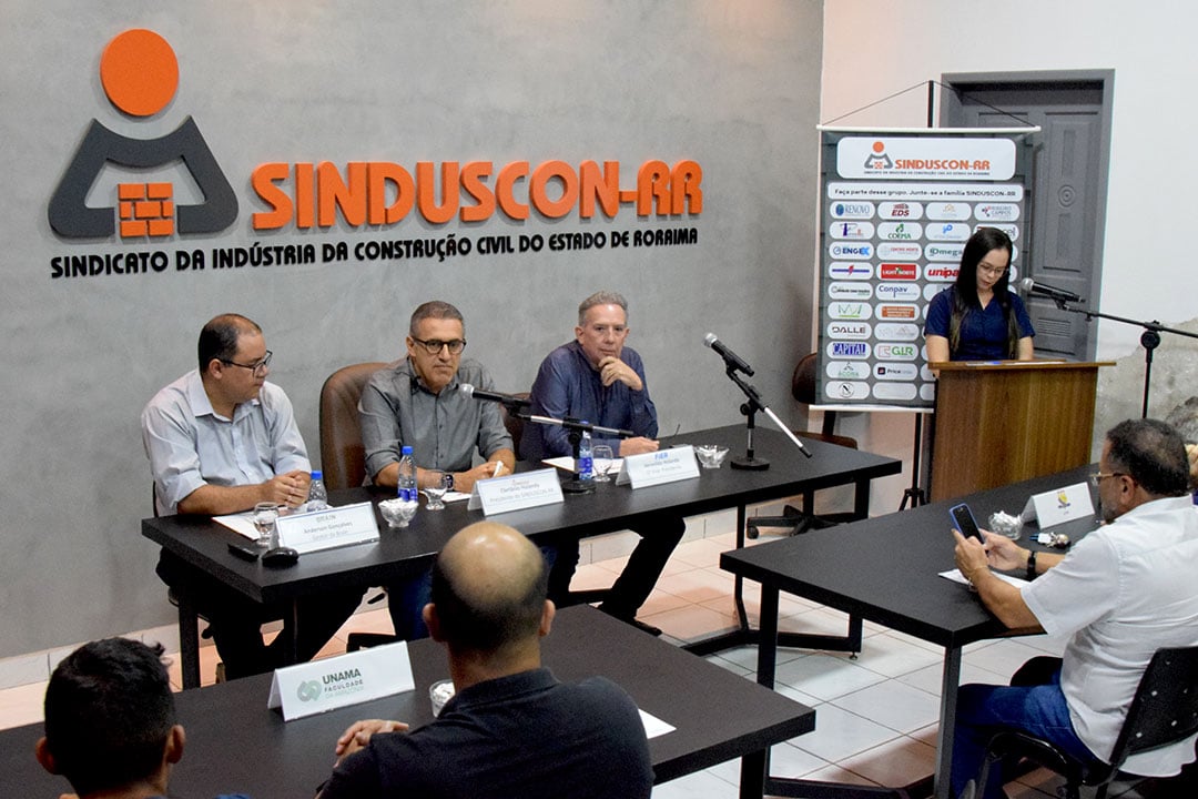 Dados foram apresentados em divulgação do 9º Censo Imobiliário, pelo Sinduscon-RR em parceria com a Brain Inteligência Estratégica. Foto: Wenderson Cabral/FolhaBV