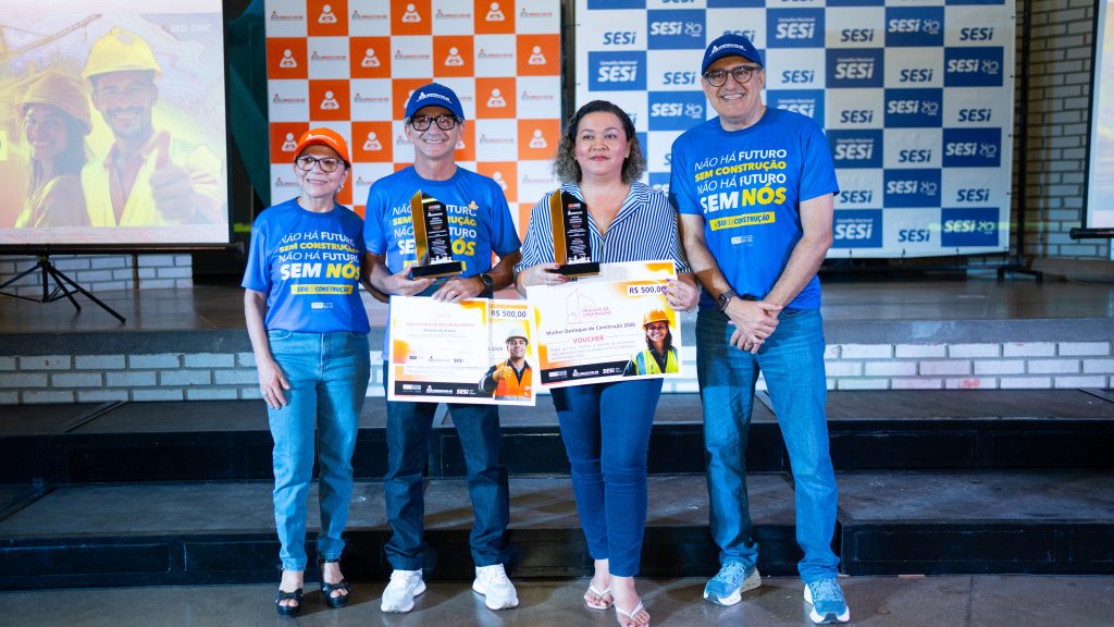 Premiação integrou a programação do 19º Dia Nacional da Construção Social e homenageou trabalhadores indicados por empresas participantes. – Fotos: Ascom | Sesi-RR